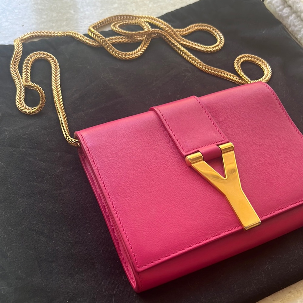 Pink Leather Shoulder Bag - Picture 5 of 7